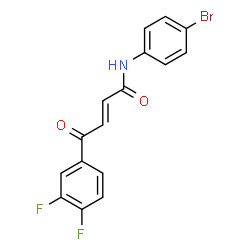 ChemSpider 2D Image | (2E)-N-(4-Bromophenyl)-4-(3,4-difluorophenyl)-4-oxo-2-butenamide | C16H10BrF2NO2