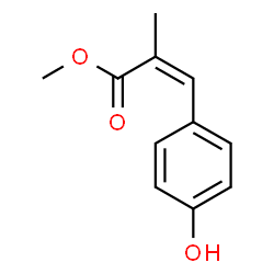 ChemSpider 2D Image | Methyl (2Z)-3-(4-hydroxyphenyl)-2-methylacrylate | C11H12O3