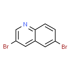 ChemSpider 2D Image | 3,6-Dibromoquinoline | C9H5Br2N
