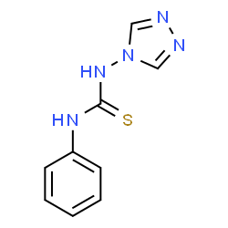 ChemSpider 2D Image | 1-Phenyl-3-(4H-1,2,4-triazol-4-yl)thiourea | C9H9N5S