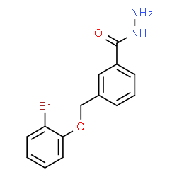 ChemSpider 2D Image | 3-(2-BROMOPHENOXYMETHYL)BENZOHYDRAZIDE | C14H13BrN2O2