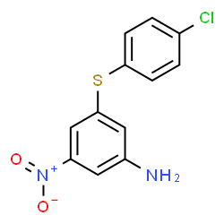 ChemSpider 2D Image | 3-[(4-Chlorophenyl)sulfanyl]-5-nitroaniline | C12H9ClN2O2S