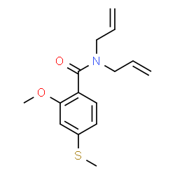 ChemSpider 2D Image | N,N-Diallyl-2-methoxy-4-methylsulfanyl-benzamide | C15H19NO2S