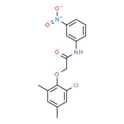 ChemSpider 2D Image | 2-(2-Chloro-4,6-dimethylphenoxy)-N-(3-nitrophenyl)acetamide | C16H15ClN2O4