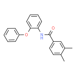 ChemSpider 2D Image | 3,4-Dimethyl-N-(2-phenoxyphenyl)benzamide | C21H19NO2