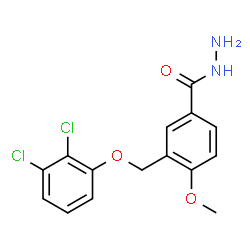 ChemSpider 2D Image | 3-(2,3-dichlorophenoxymethyl)-4-methoxybenzohydrazide | C15H14Cl2N2O3