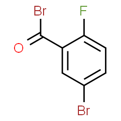 ChemSpider 2D Image | 5-Bromo-2-fluorobenzoyl bromide | C7H3Br2FO