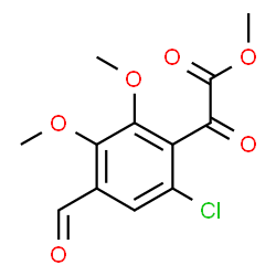 ChemSpider 2D Image | Methyl (6-chloro-4-formyl-2,3-dimethoxyphenyl)(oxo)acetate | C12H11ClO6