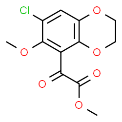 ChemSpider 2D Image | Methyl (7-chloro-6-methoxy-2,3-dihydro-1,4-benzodioxin-5-yl)(oxo)acetate | C12H11ClO6