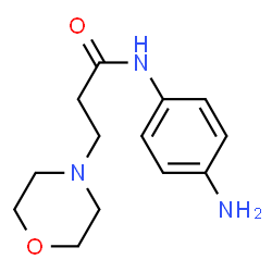 ChemSpider 2D Image | N-(4-aminophenyl)-3-morpholinopropanamide | C13H19N3O2