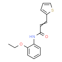 ChemSpider 2D Image | N-(2-Ethoxyphenyl)-3-(2-thienyl)acrylamide | C15H15NO2S