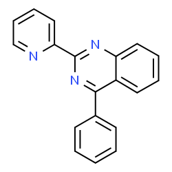 ChemSpider 2D Image | 4-Phenyl-2-(2-pyridinyl)quinazoline | C19H13N3