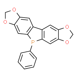 ChemSpider 2D Image | 5-Phenyl-5H-[1,3]dioxolo[5,6]phosphindolo[2,3-f][1,3]benzodioxole | C20H13O4P