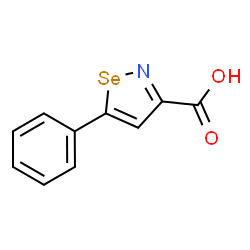 ChemSpider 2D Image | 5-Phenyl-1,2-selenazole-3-carboxylic acid | C10H7NO2Se