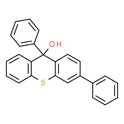 ChemSpider 2D Image | 3,9-Diphenyl-9H-thioxanthen-9-ol | C25H18OS