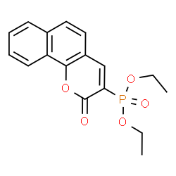 ChemSpider 2D Image | Diethyl (2-oxo-2H-benzo[h]chromen-3-yl)phosphonate | C17H17O5P