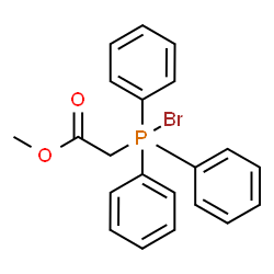 ChemSpider 2D Image | Methyl [bromo(triphenyl)phosphoranyl]acetate | C21H20BrO2P