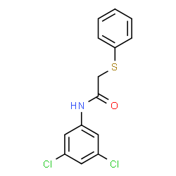 ChemSpider 2D Image | N-(3,5-Dichlorophenyl)-2-(phenylsulfanyl)acetamide | C14H11Cl2NOS