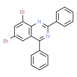 ChemSpider 2D Image | 6,8-Dibromo-2,4-diphenylquinazoline | C20H12Br2N2