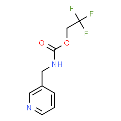 ChemSpider 2D Image | 2,2,2-Trifluoroethyl (3-pyridinylmethyl)carbamate | C9H9F3N2O2