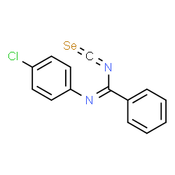 ChemSpider 2D Image | N'''-(4-Chlorophenyl)benzenecarboximidoyl isoselenocyanate | C14H9ClN2Se