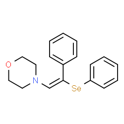 ChemSpider 2D Image | 4-[(E)-2-Phenyl-2-(phenylselanyl)vinyl]morpholine | C18H19NOSe
