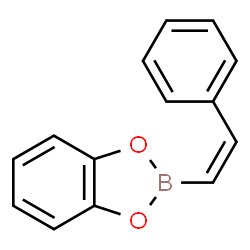 ChemSpider 2D Image | 2-[(Z)-2-Phenylvinyl]-1,3,2-benzodioxaborole | C14H11BO2