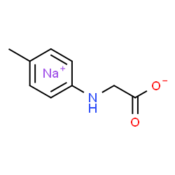 ChemSpider 2D Image | Sodium [(4-methylphenyl)amino]acetate | C9H10NNaO2