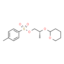 ChemSpider 2D Image | (2R)-2-(Tetrahydro-2H-pyran-2-yloxy)propyl 4-methylbenzenesulfonate | C15H22O5S