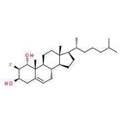 ChemSpider 2D Image | (1alpha,2beta,3beta)-2-Fluorocholest-5-ene-1,3-diol | C27H45FO2