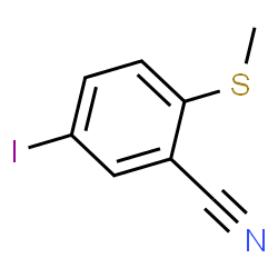 ChemSpider 2D Image | 5-Iodo-2-(methylsulfanyl)benzonitrile | C8H6INS