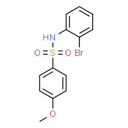 ChemSpider 2D Image | N-(2-Bromophenyl)-4-methoxybenzenesulfonamide | C13H12BrNO3S