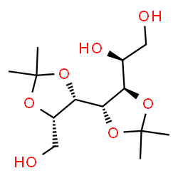 ChemSpider 2D Image | (1S)-1-[(4S,4'S,5R,5'S)-5'-(Hydroxymethyl)-2,2,2',2'-tetramethyl-4,4'-bi-1,3-dioxol-5-yl]-1,2-ethanediol (non-preferred name) | C13H24O7