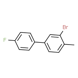 ChemSpider 2D Image | 3-Bromo-4'-fluoro-4-methylbiphenyl | C13H10BrF