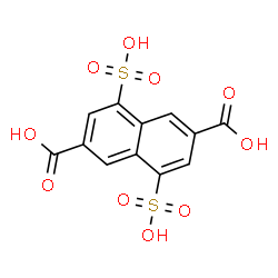 ChemSpider 2D Image | 4,8-Disulfo-2,6-naphthalenedicarboxylic acid | C12H8O10S2