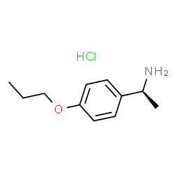 ChemSpider 2D Image | (1S)-1-(4-Propoxyphenyl)ethanamine hydrochloride (1:1) | C11H18ClNO