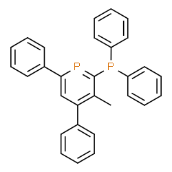 ChemSpider 2D Image | 2-(Diphenylphosphino)-3-methyl-4,6-diphenylphosphinine | C30H24P2