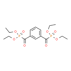 ChemSpider 2D Image | Tetraethyl (1,3-phenylenedicarbonyl)bis(phosphonate) | C16H24O8P2