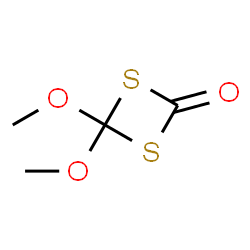 ChemSpider 2D Image | 4,4-Dimethoxy-1,3-dithietan-2-one | C4H6O3S2