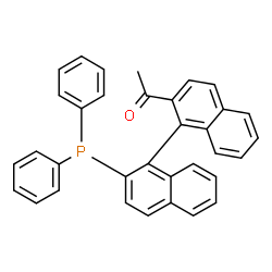 ChemSpider 2D Image | 1-[2'-(Diphenylphosphino)-1,1'-binaphthalen-2-yl]ethanone | C34H25OP