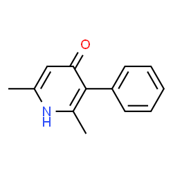 ChemSpider 2D Image | 2,6-Dimethyl-3-phenyl-4(1H)-pyridinone | C13H13NO