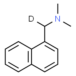ChemSpider 2D Image | N,N-Dimethyl-1-(1-naphthyl)(~2~H_1_)methanamine | C13H14DN