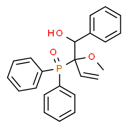 ChemSpider 2D Image | 2-(Diphenylphosphoryl)-2-methoxy-1-phenyl-3-buten-1-ol | C23H23O3P