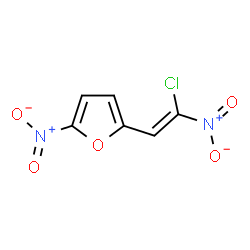 ChemSpider 2D Image | 2-[(Z)-2-Chloro-2-nitrovinyl]-5-nitrofuran | C6H3ClN2O5