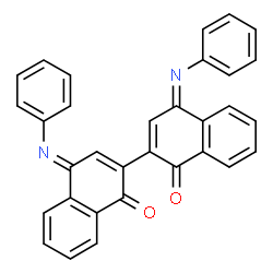 ChemSpider 2D Image | (4Z,4'E)-4,4'-Bis(phenylimino)-2,2'-binaphthalene-1,1'(4H,4'H)-dione | C32H20N2O2