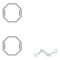 ChemSpider 2D Image | (1Z,5Z)-1,5-Cyclooctadiene - dichlorodirhodium(Rh-Rh) (2:1) | C16H24Cl2Rh2