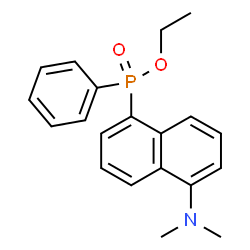 ChemSpider 2D Image | Ethyl [5-(dimethylamino)-1-naphthyl]phenylphosphinate | C20H22NO2P