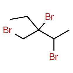 ChemSpider 2D Image | 2,3-Dibromo-3-(bromomethyl)pentane | C6H11Br3