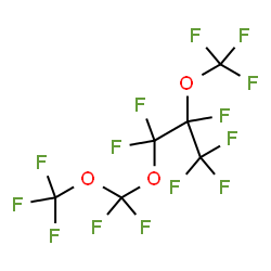 ChemSpider 2D Image | 1-[Difluoro(trifluoromethoxy)methoxy]-1,1,2,3,3,3-hexafluoro-2-(trifluoromethoxy)propane | C6F14O3
