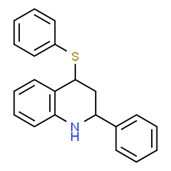 ChemSpider 2D Image | 2-Phenyl-4-(phenylsulfanyl)-1,2,3,4-tetrahydroquinoline | C21H19NS